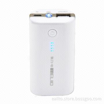 Power Pack/Backup Battery Case with White Color LED Torch and 5,200mAh Capacity